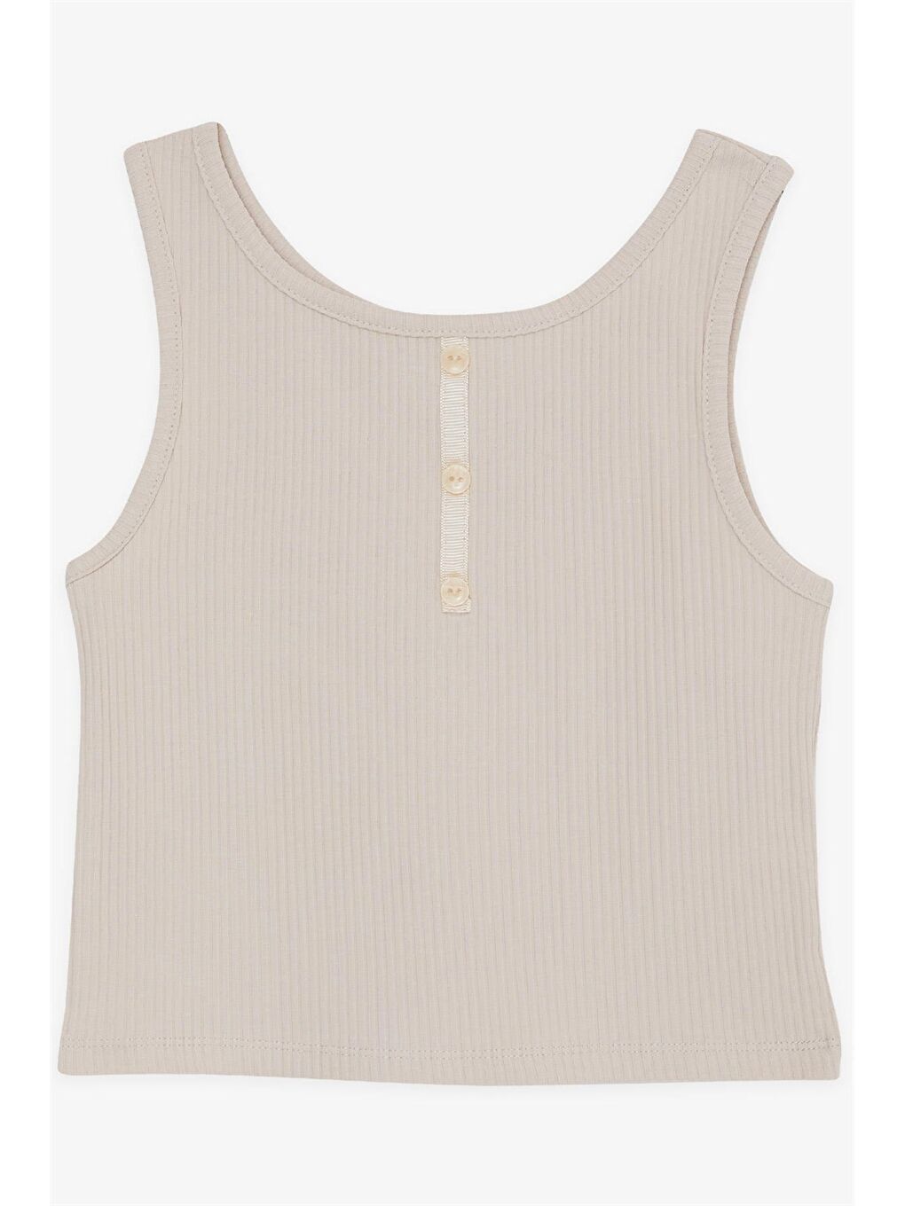 Bej U Yaka Kız Çocuk Atlet