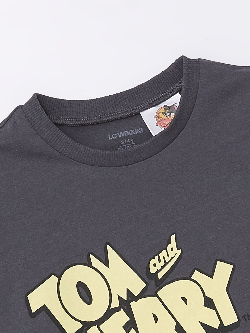 LCW Kids Crew Neck Short Sleeve Tom and Jerry Printed Baby Boys' T-Shirt -S4LE98Z1-QFF