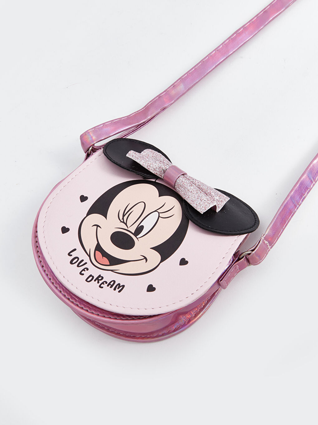 LCW ACCESSORIES Pembe Minnie Mouse Baskılı Kız Çocuk Kol Çantası