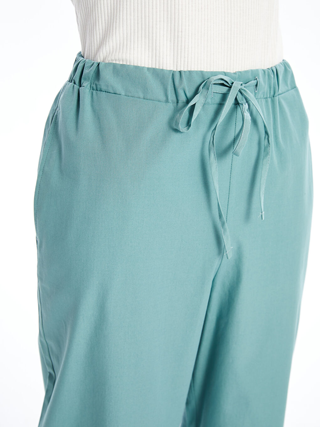 Carrot Cut Women Pants With Elastic Waist -S4LG03Z8-GP4