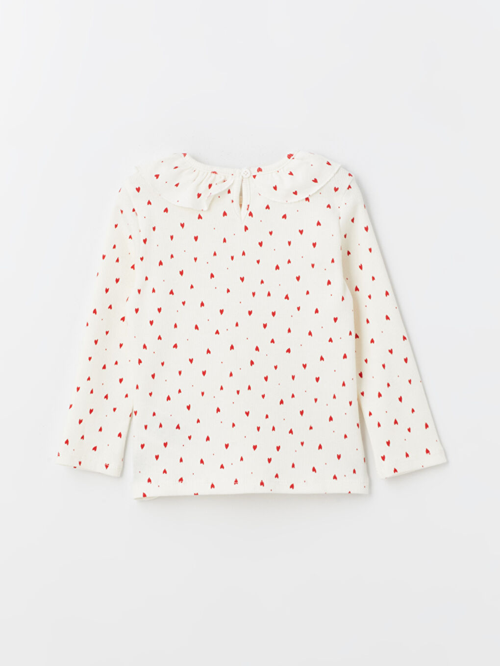 LCW Kids Peter Pan Collar Long Sleeve Printed Baby Girls' Blouse and Leggings 2 Pack Set -S4LG21Z1-LRA