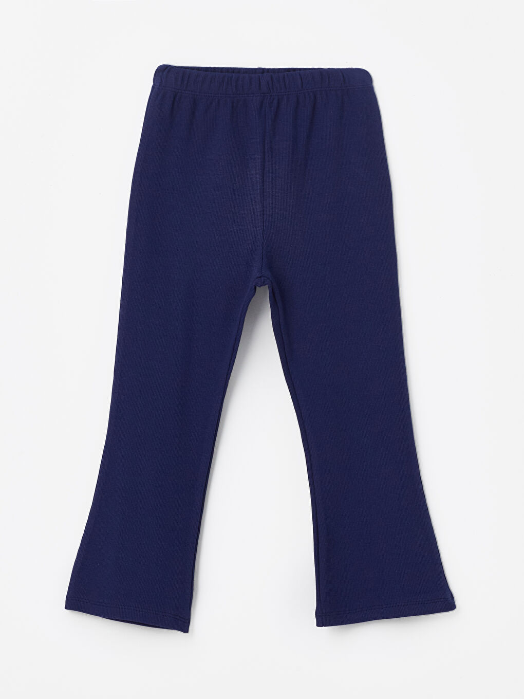 Lacivert Beli Lastikli Kız Bebek İspanyol Paça Tayt