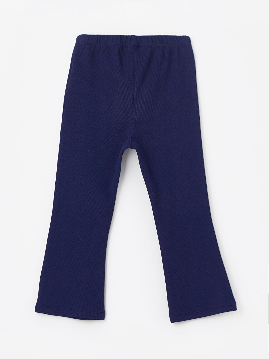 Lacivert Beli Lastikli Kız Bebek İspanyol Paça Tayt-1