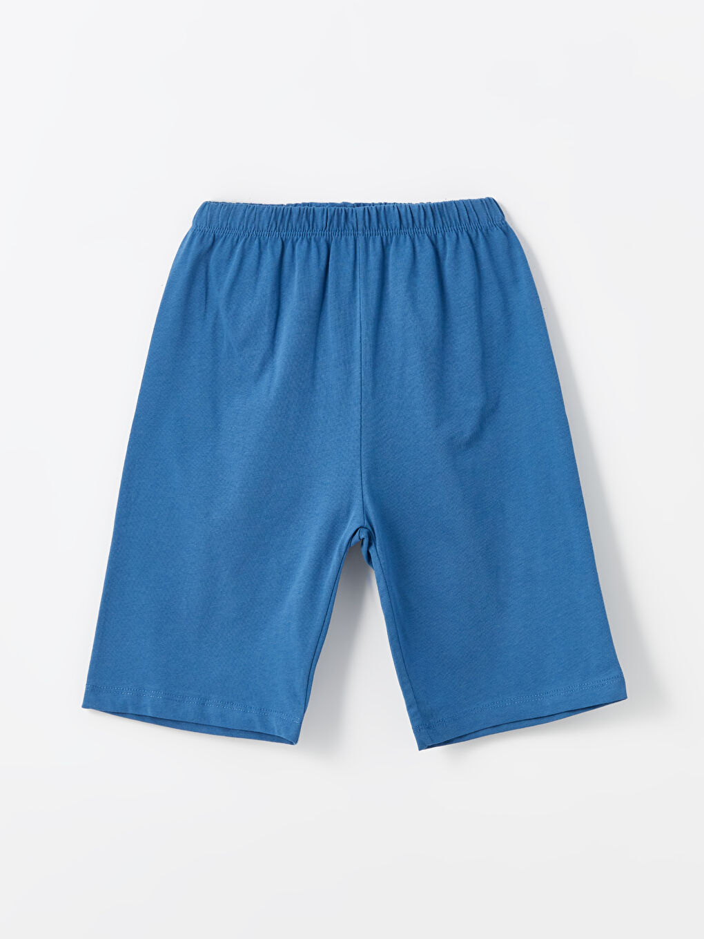İndigo Beli Lastikli Erkek Çocuk Pijama Şort