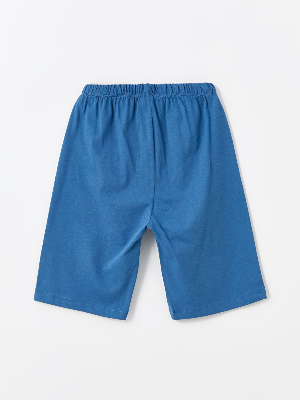 İndigo Beli Lastikli Erkek Çocuk Pijama Şort-1