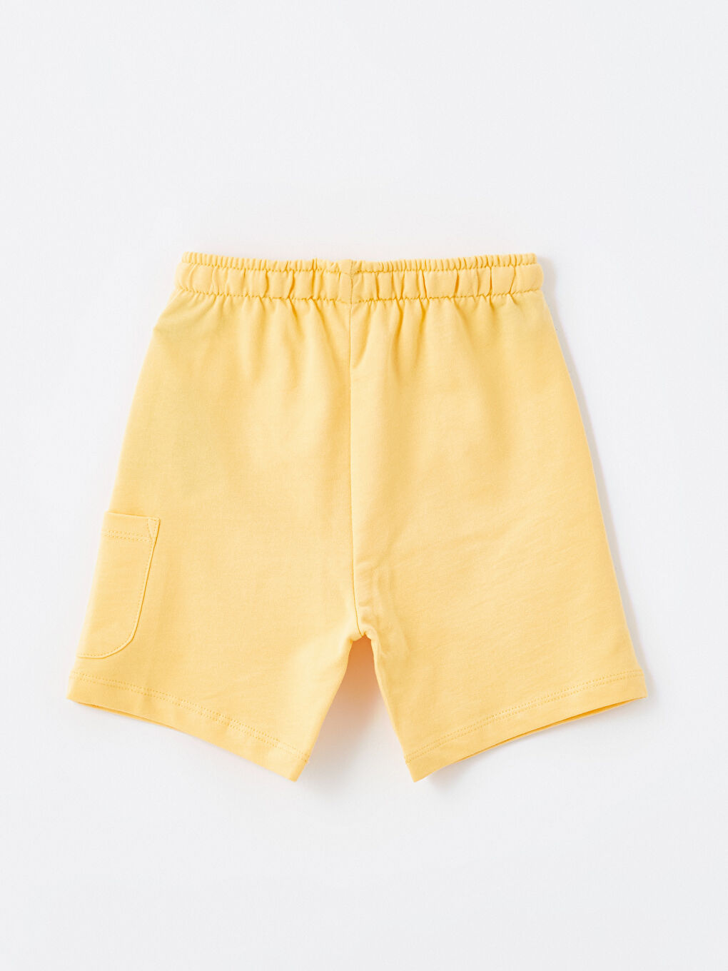 Turuncu Beli Lastikli Erkek Bebek Şort-1