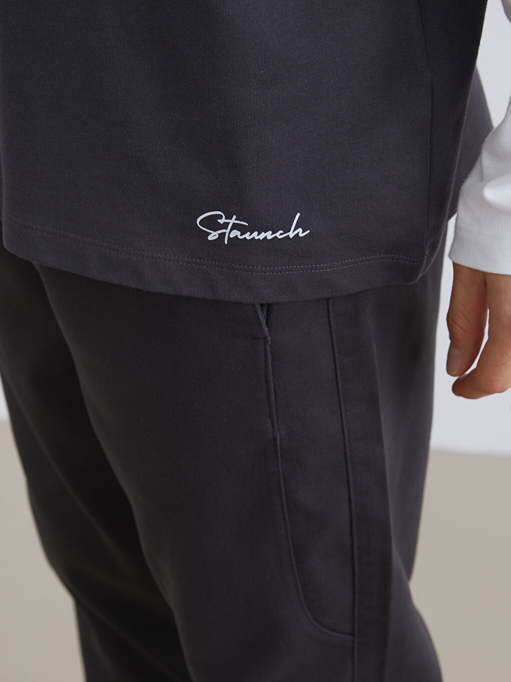 Crew Neck Long Sleeve Men's Sweatshirt-4