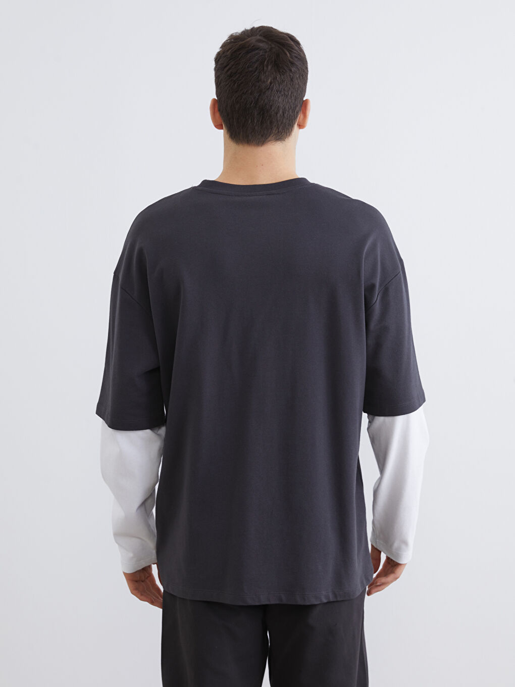 Crew Neck Long Sleeve Men's Sweatshirt-6