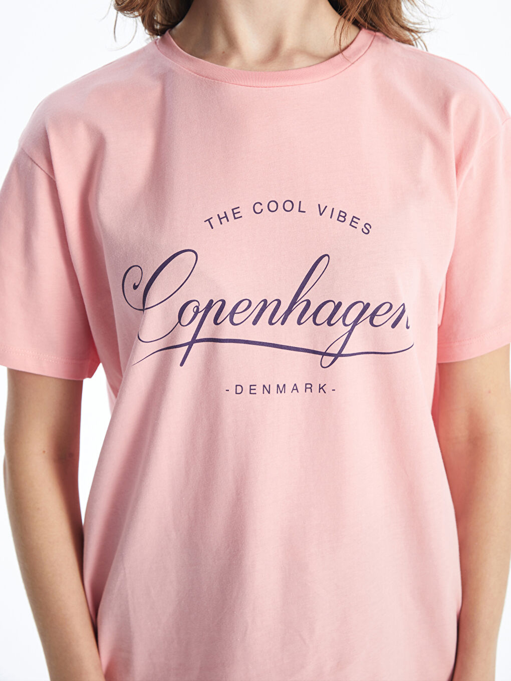 Crew Neck Printed Short Sleeve Women's T-shirt -S4LH91Z8-FNA