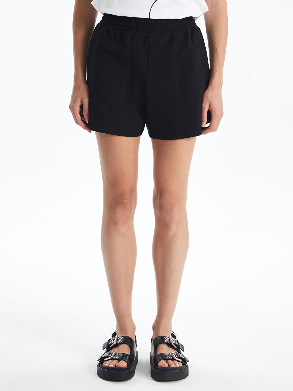Women's Elastic Waist Regular Shorts -S4LH98Z8-CVL