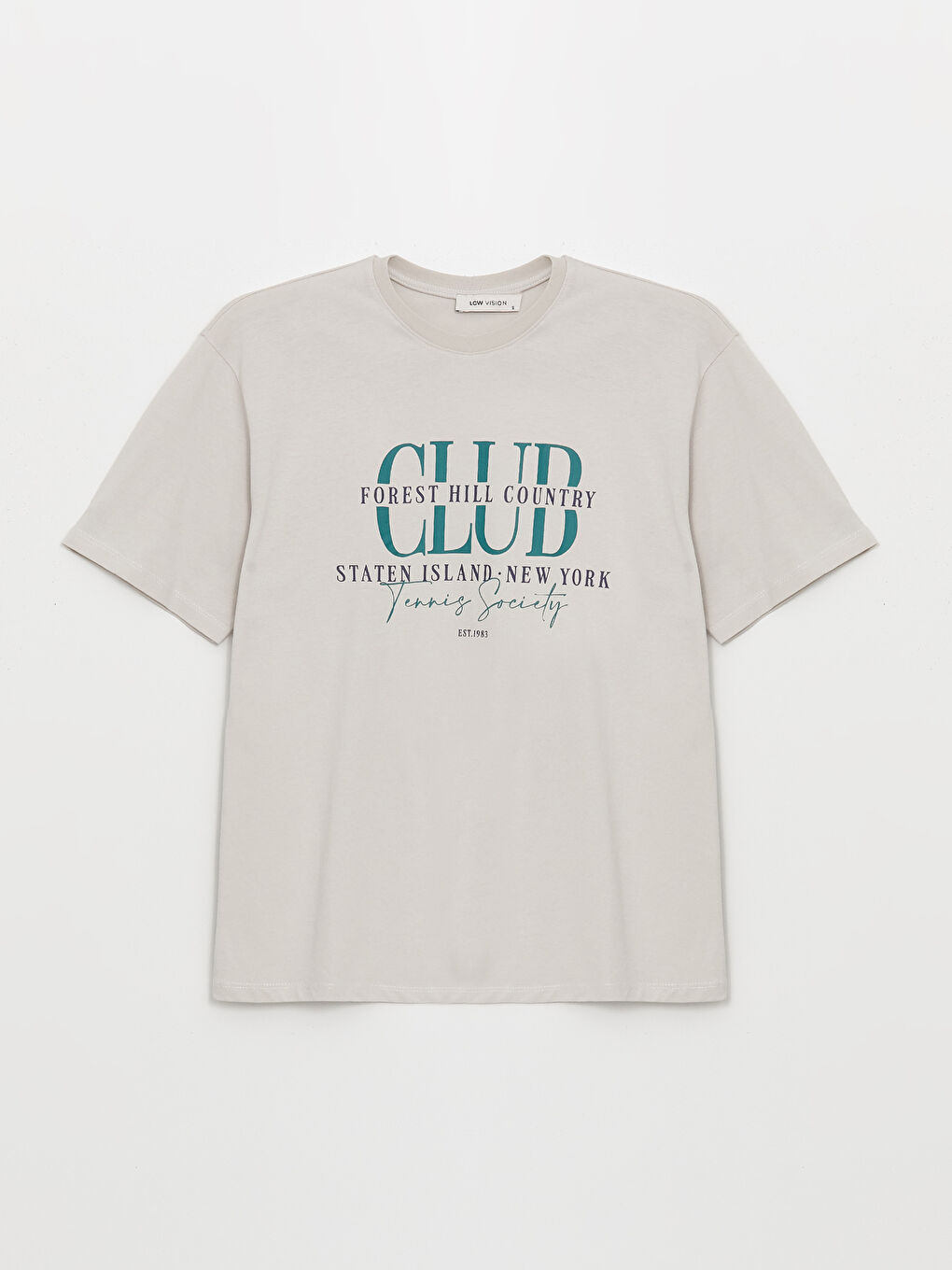 Crew Neck Printed Short Sleeve Oversize Women's T-Shirt -S4LI02Z8-G5H