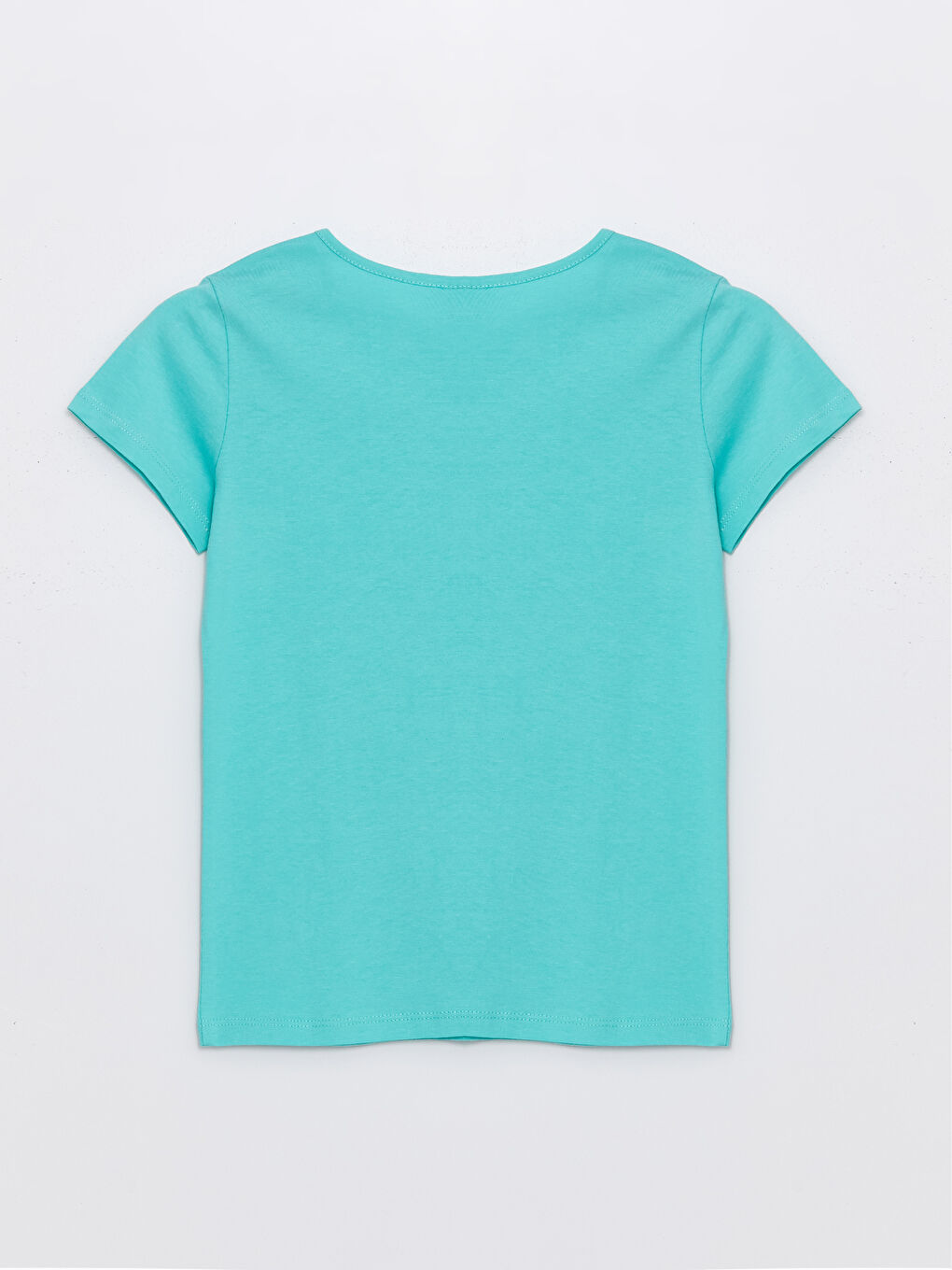 Crew Neck Printed Short Sleeve Girls' T-Shirt-3