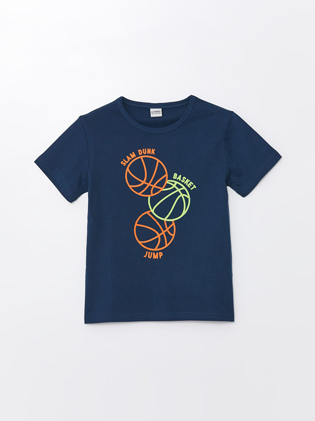 Crew Neck Printed Short Sleeve Boys' T-Shirt-2