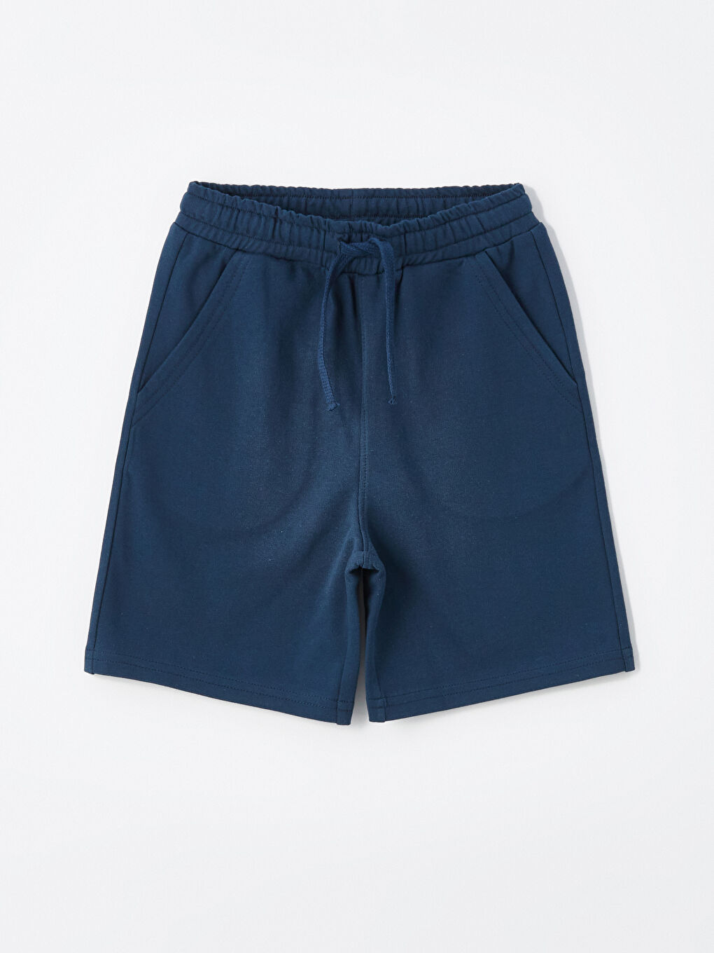 İndigo Beli Lastikli Erkek Çocuk Şort