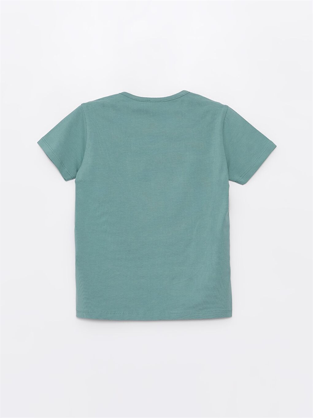 Yeşil Bisiklet Yaka Baskılı Kız Bebek Tişört-2