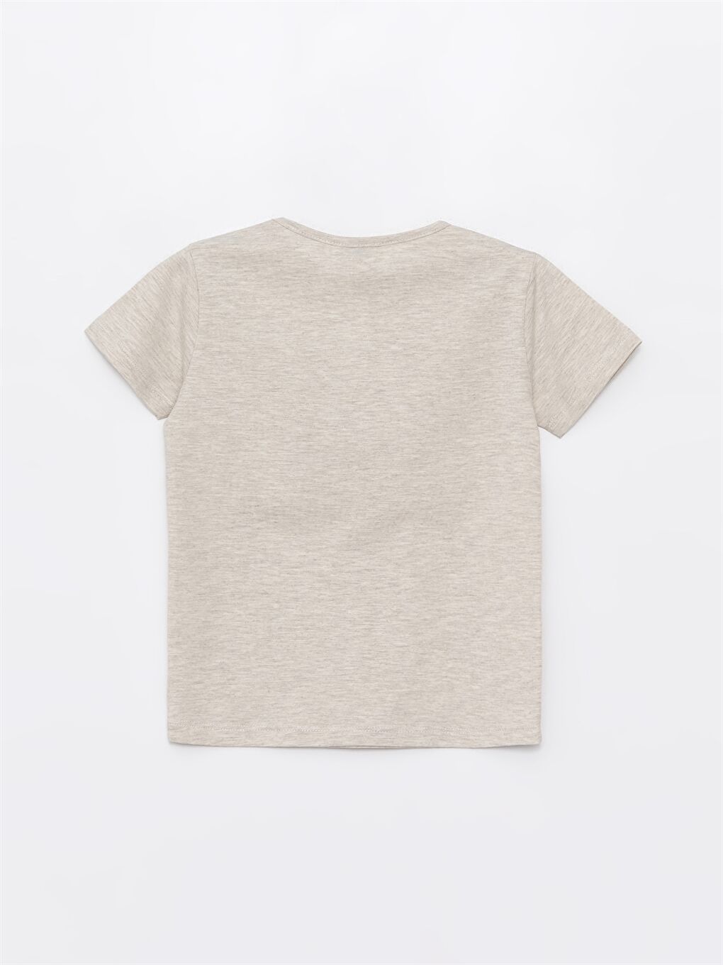 Bej Bisiklet Yaka Baskılı Kız Bebek Tişört-2