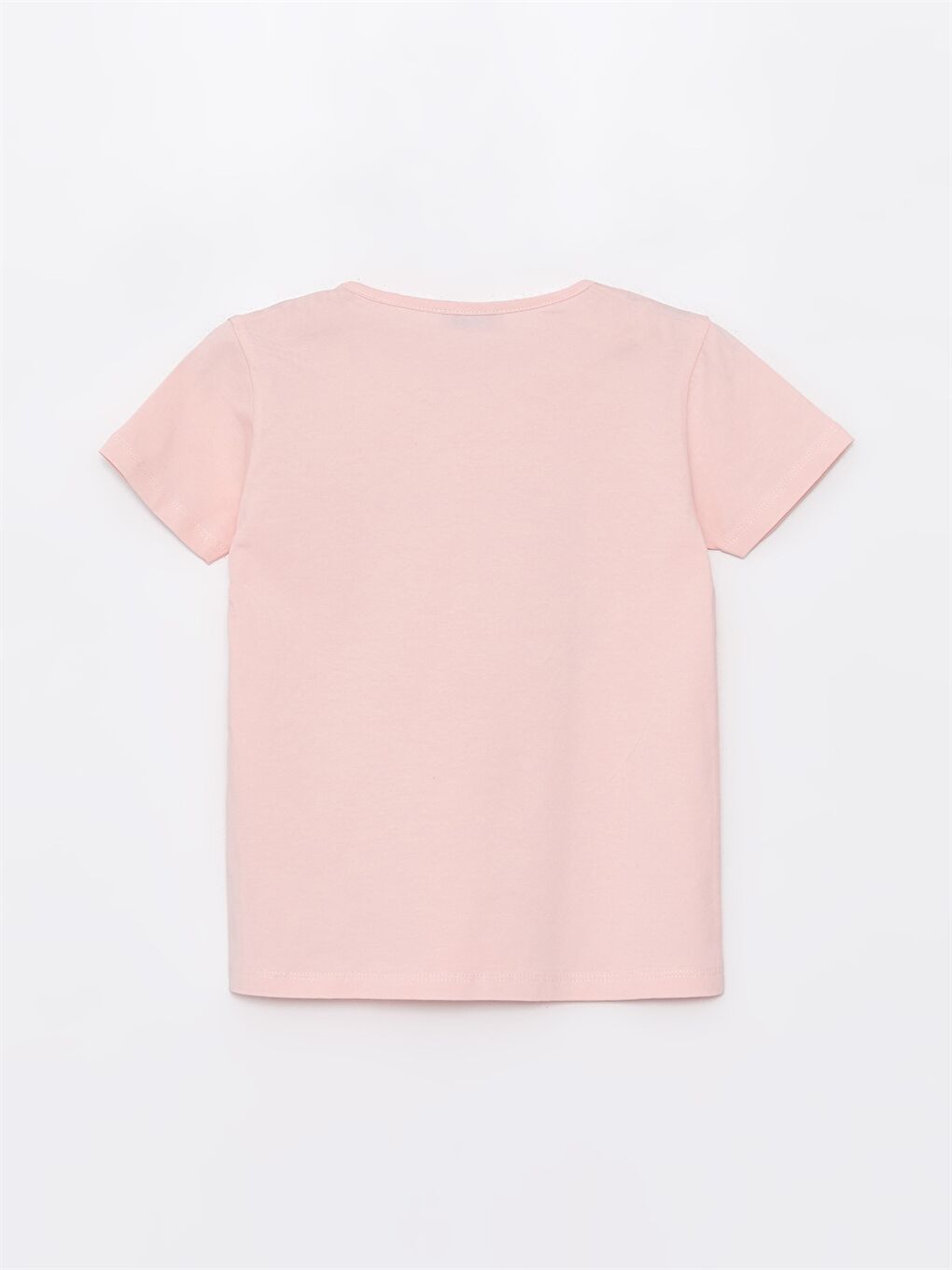 Pembe Bisiklet Yaka Baskılı Kız Bebek Tişört-2