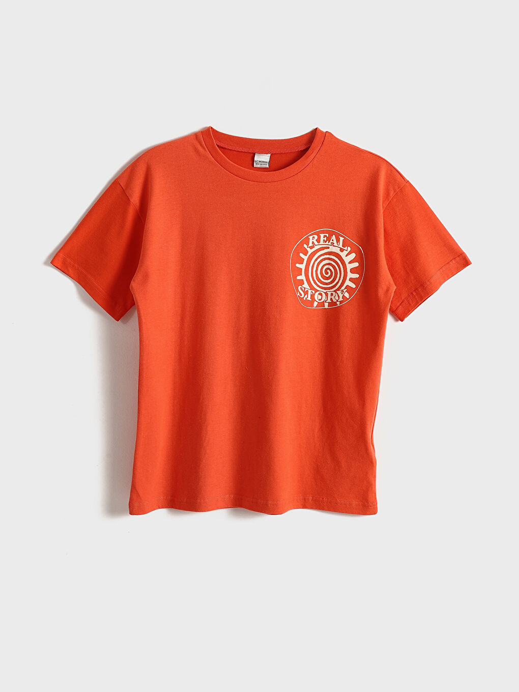 Crew Neck Boys' T-Shirt -S4LI79Z4-GNW
