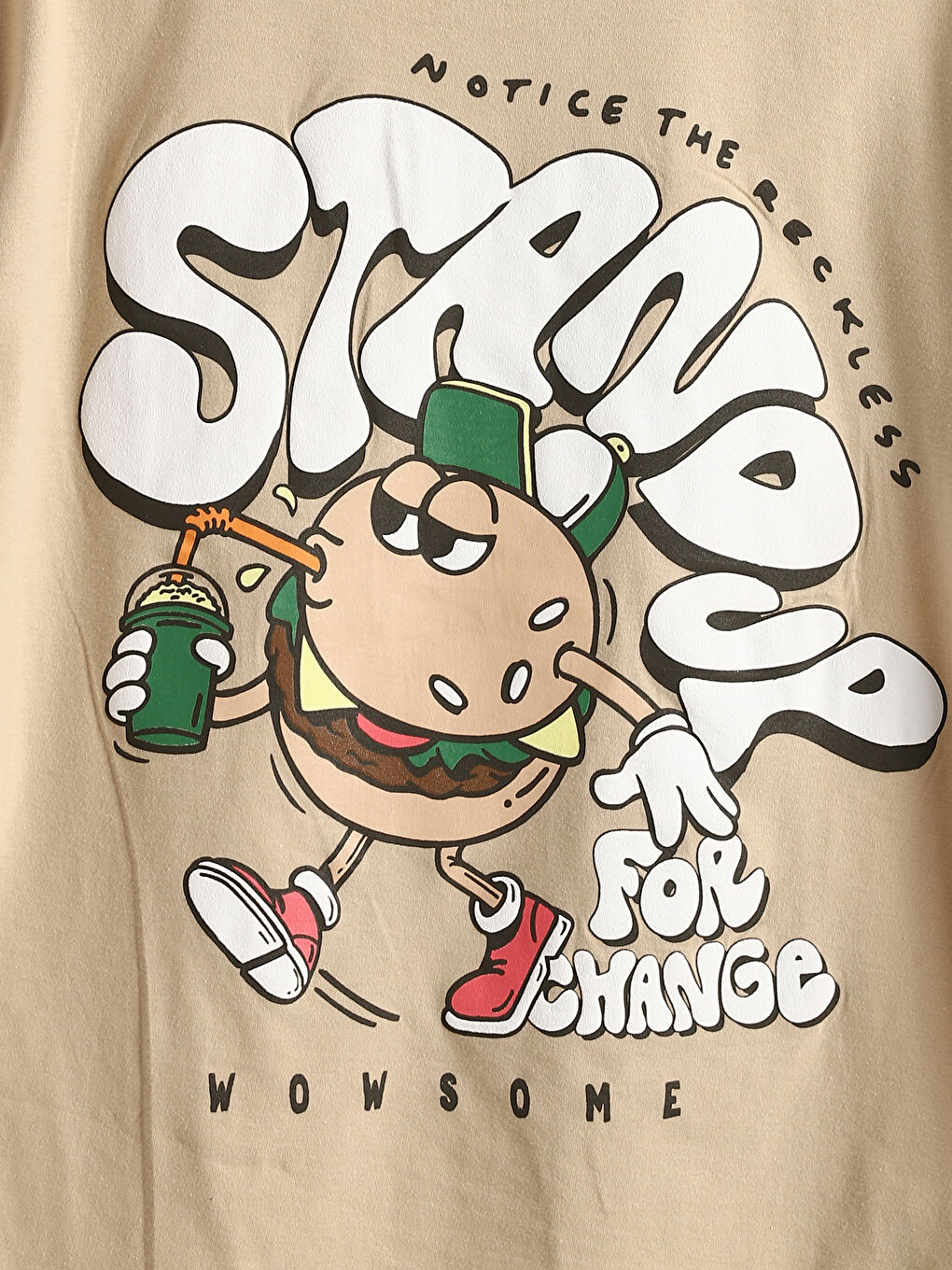 Crew Neck Printed Boys' T-Shirt -S4LI84Z4-FHL