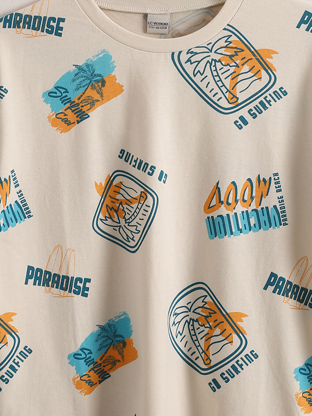 Crew Neck Printed Boys' T-Shirt-3