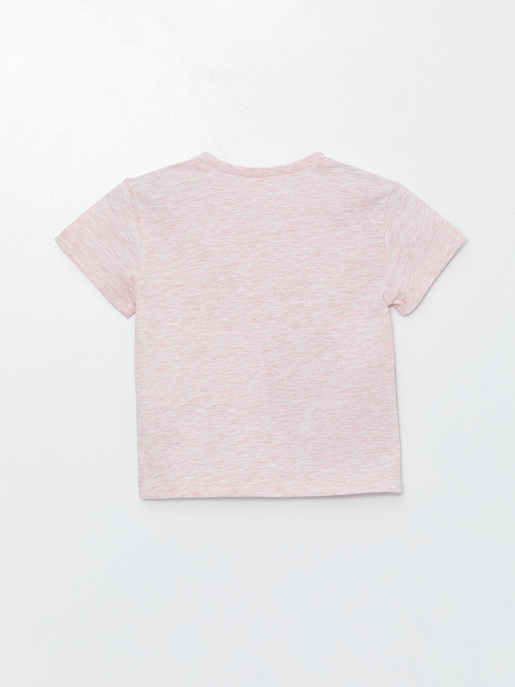 Pembe Bisiklet Yaka Kısa Kollu Baskılı Tişört ve Şort 2'li Takım-2