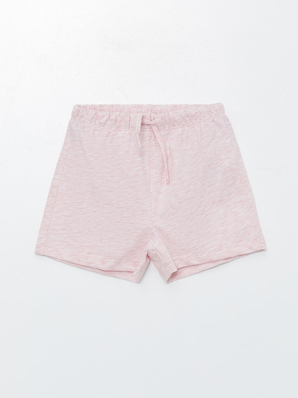 Pembe Bisiklet Yaka Kısa Kollu Baskılı Tişört ve Şort 2'li Takım-3