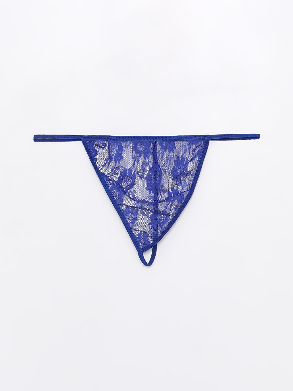 Mavi Askılı Saten Gecelik-2