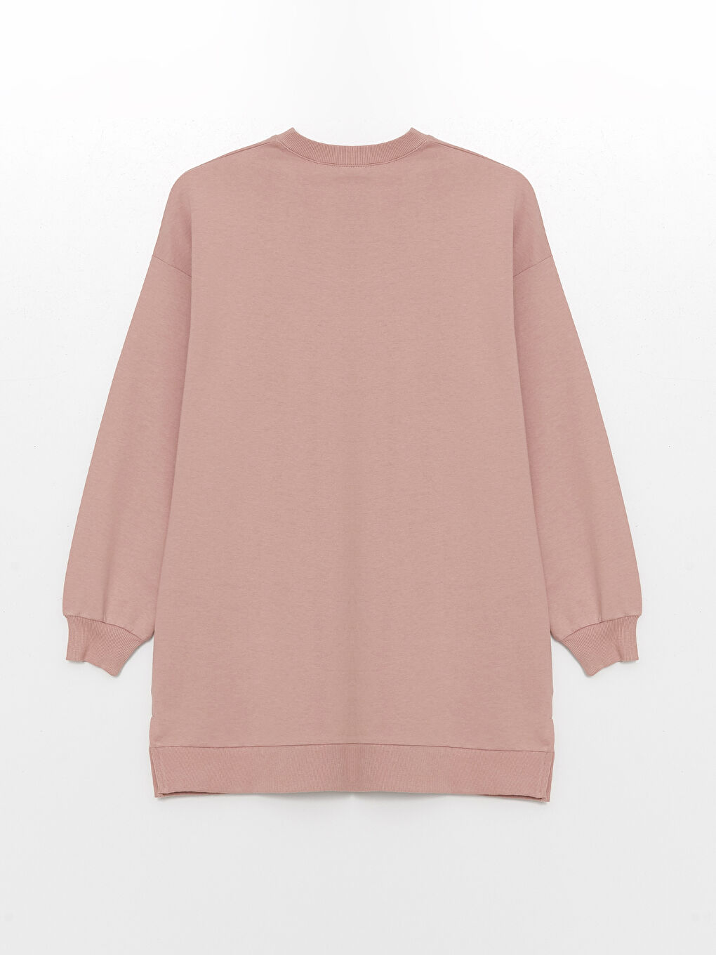 Crew Neck Printed Women's Sweatshirt Tunic-5