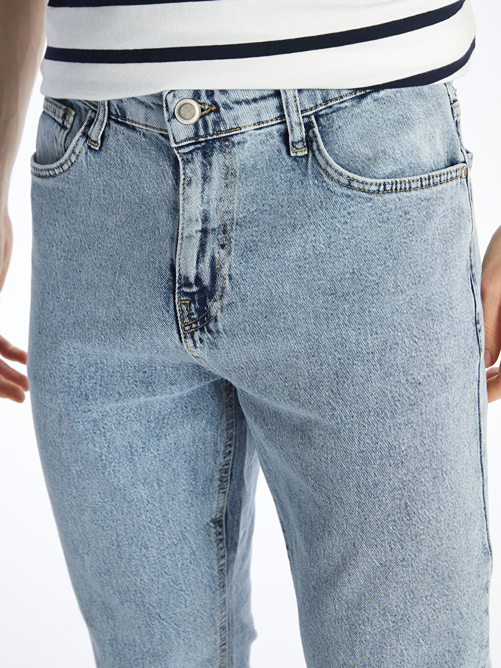 779 جينز بقصة عادية رجال-4