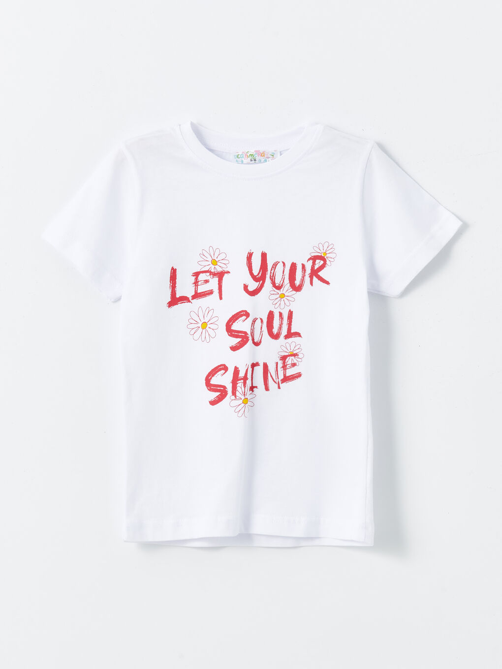 Pembe Bisiklet Yaka Kız Çocuk Tişört ve Eşofman Altı-1