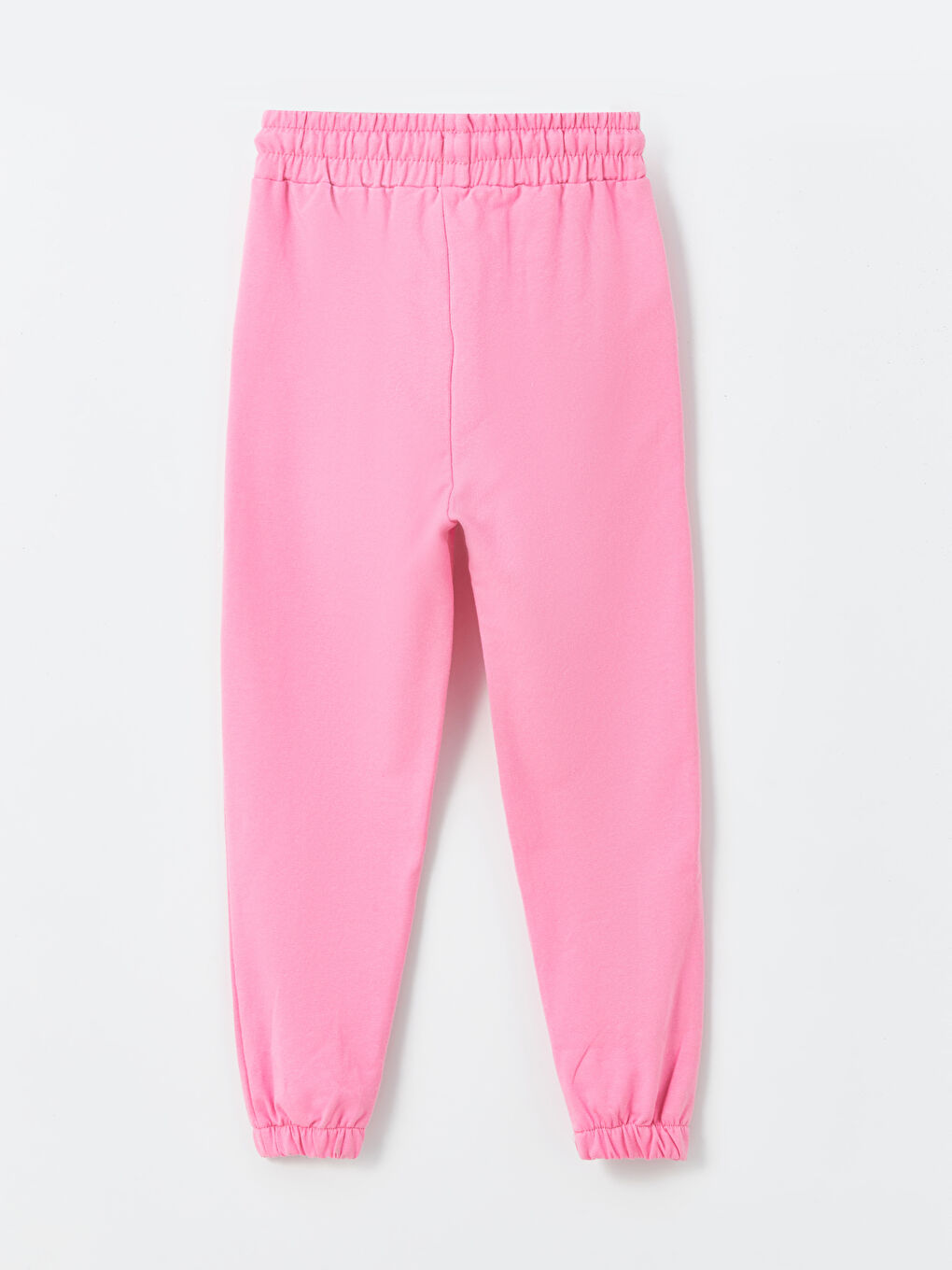 Pembe Bisiklet Yaka Kız Çocuk Tişört ve Eşofman Altı-4