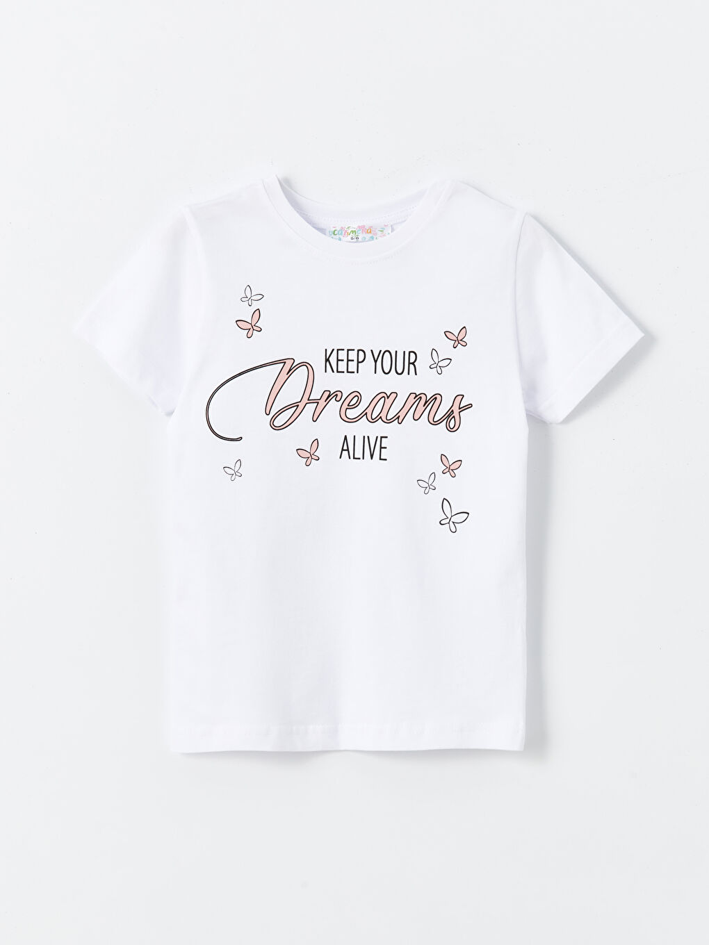 Turuncu Bisiklet Yaka Kız Çocuk Tişört ve Eşofman Altı-4