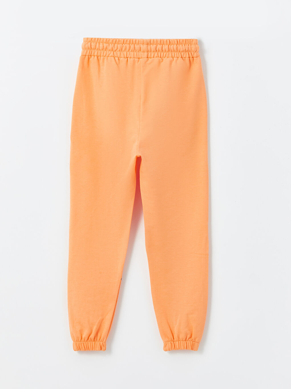 Turuncu Bisiklet Yaka Kız Çocuk Tişört ve Eşofman Altı-7