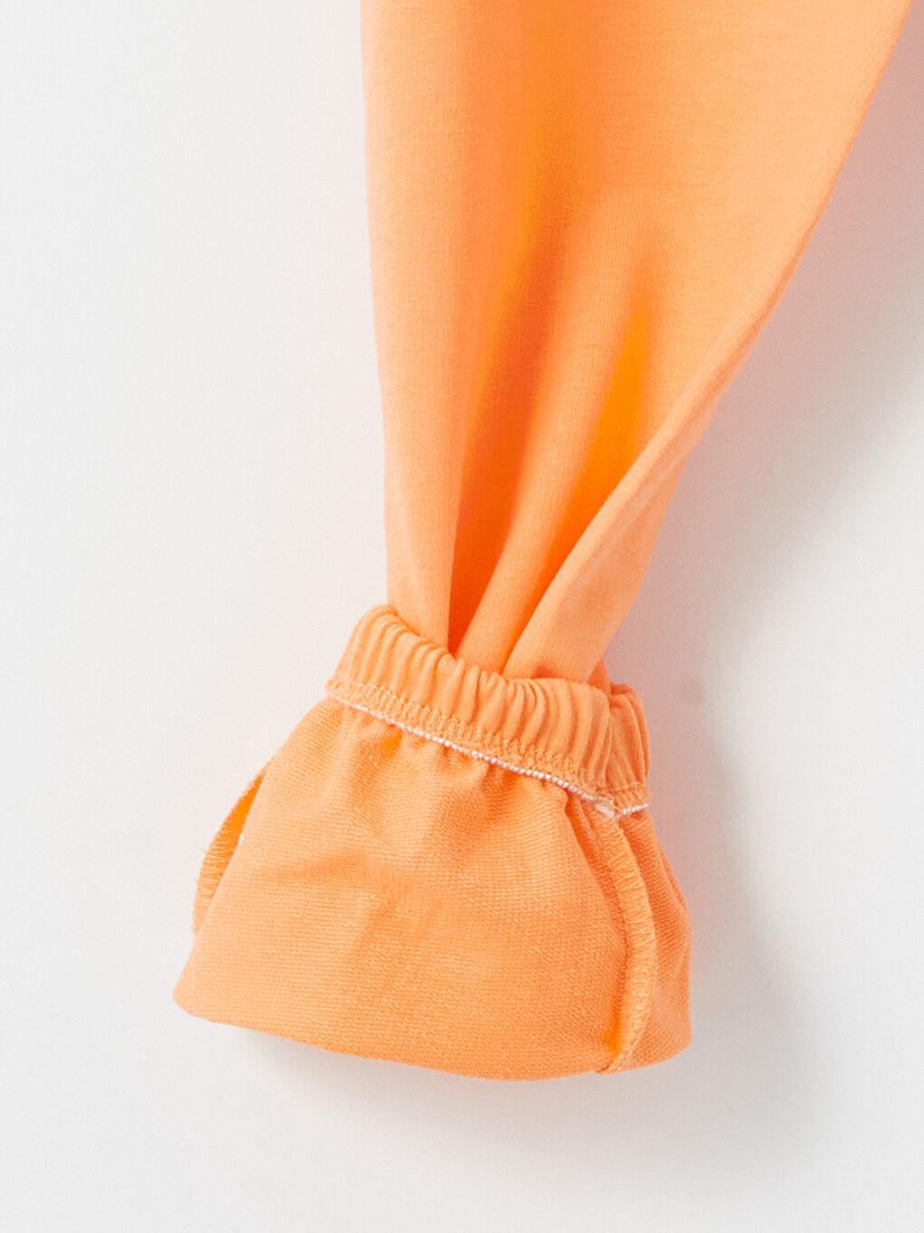 Turuncu Bisiklet Yaka Kız Çocuk Tişört ve Eşofman Altı-8