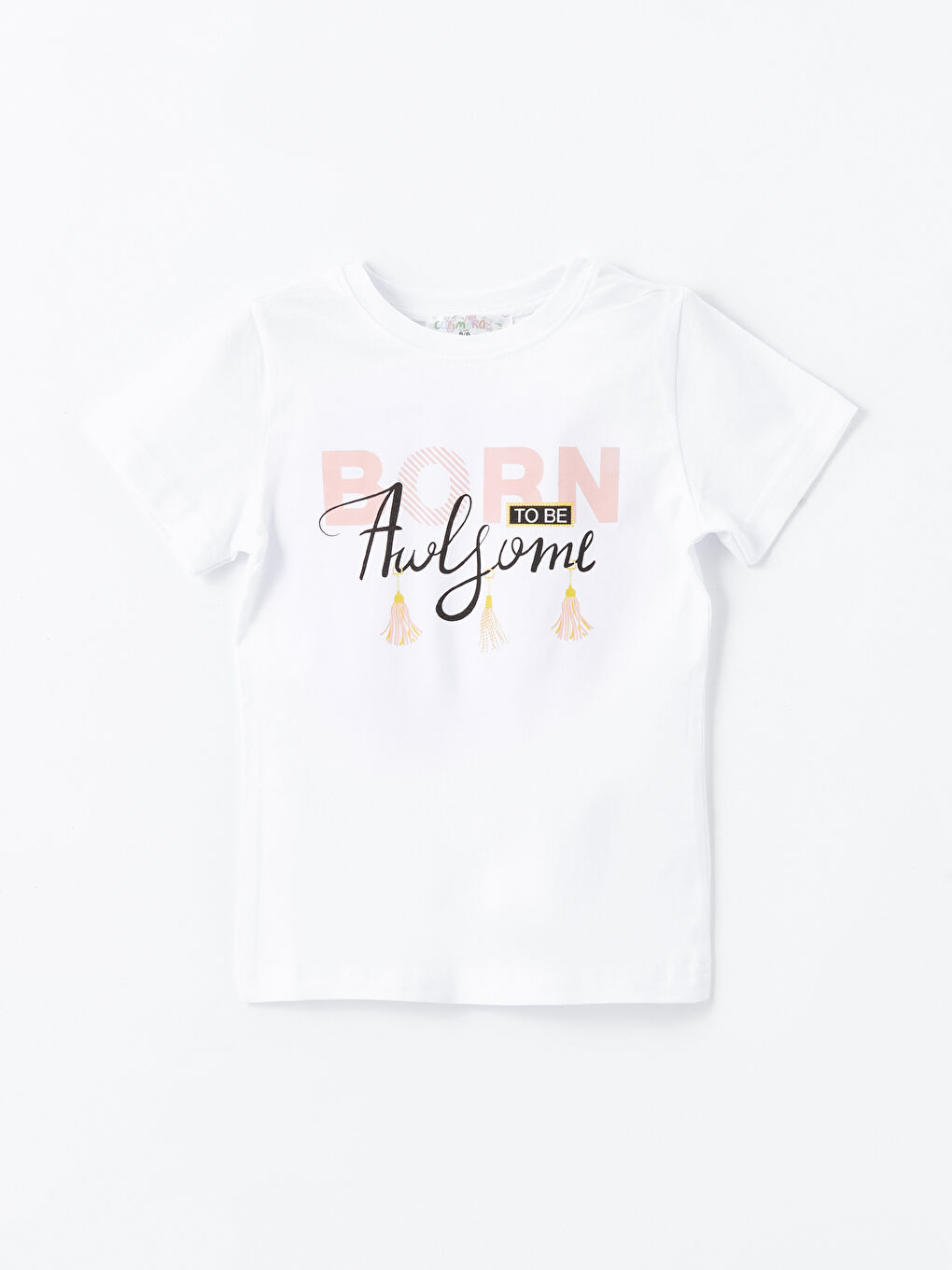 Yeşil Bisiklet Yaka Kız Çocuk Tişört ve Eşofman Altı-1