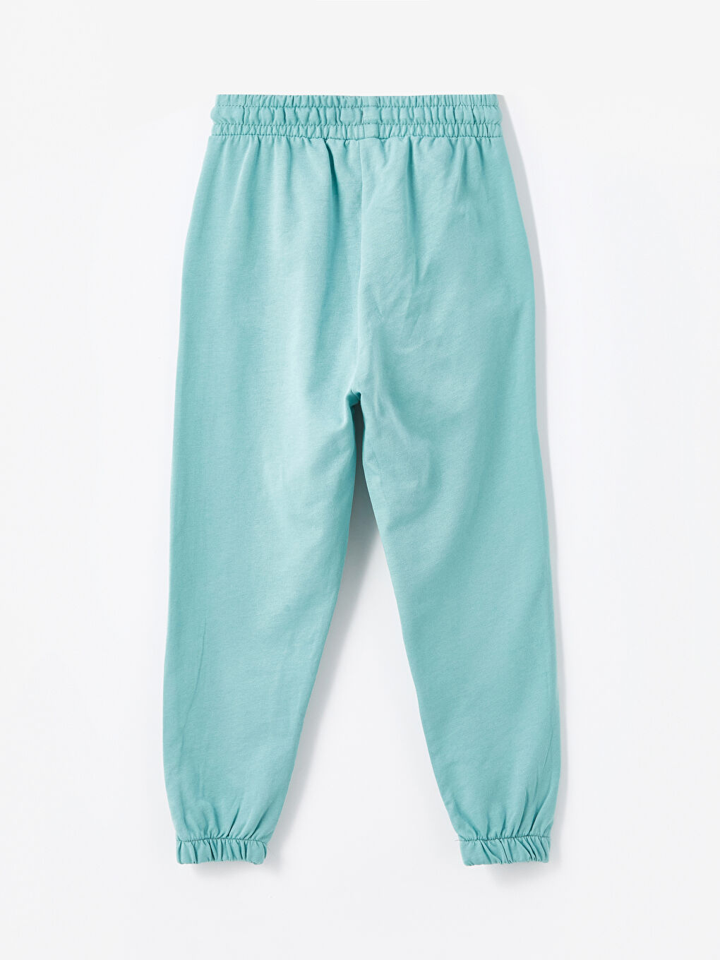 Yeşil Bisiklet Yaka Kız Çocuk Tişört ve Eşofman Altı-5