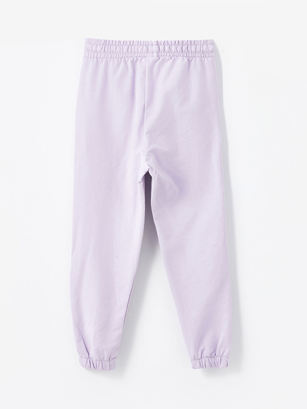 Lila Bisiklet Yaka Kız Çocuk Tişört ve Eşofman Altı-5