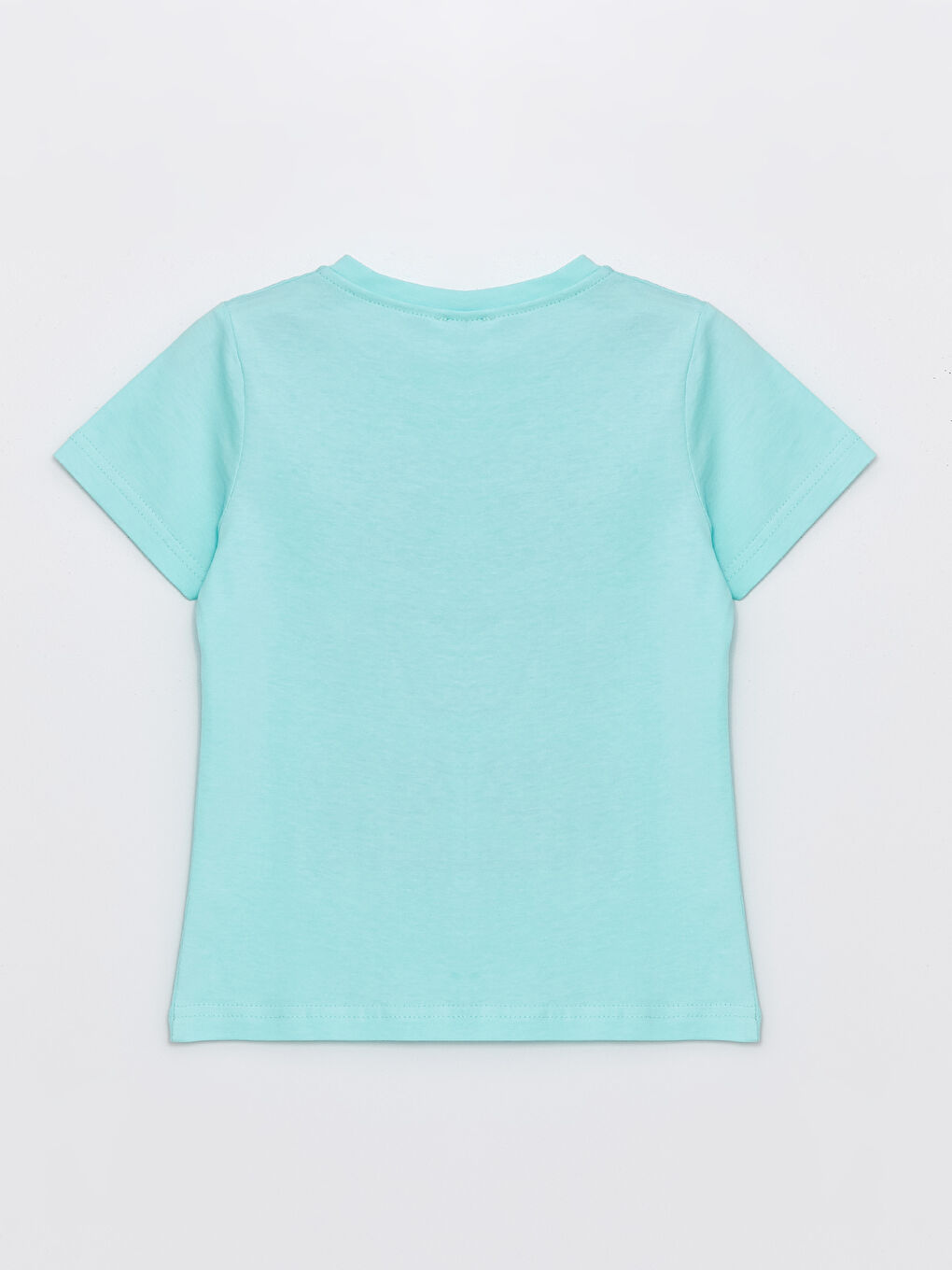 Yeşil Bisiklet Yaka Kız Çocuk Tişört-1