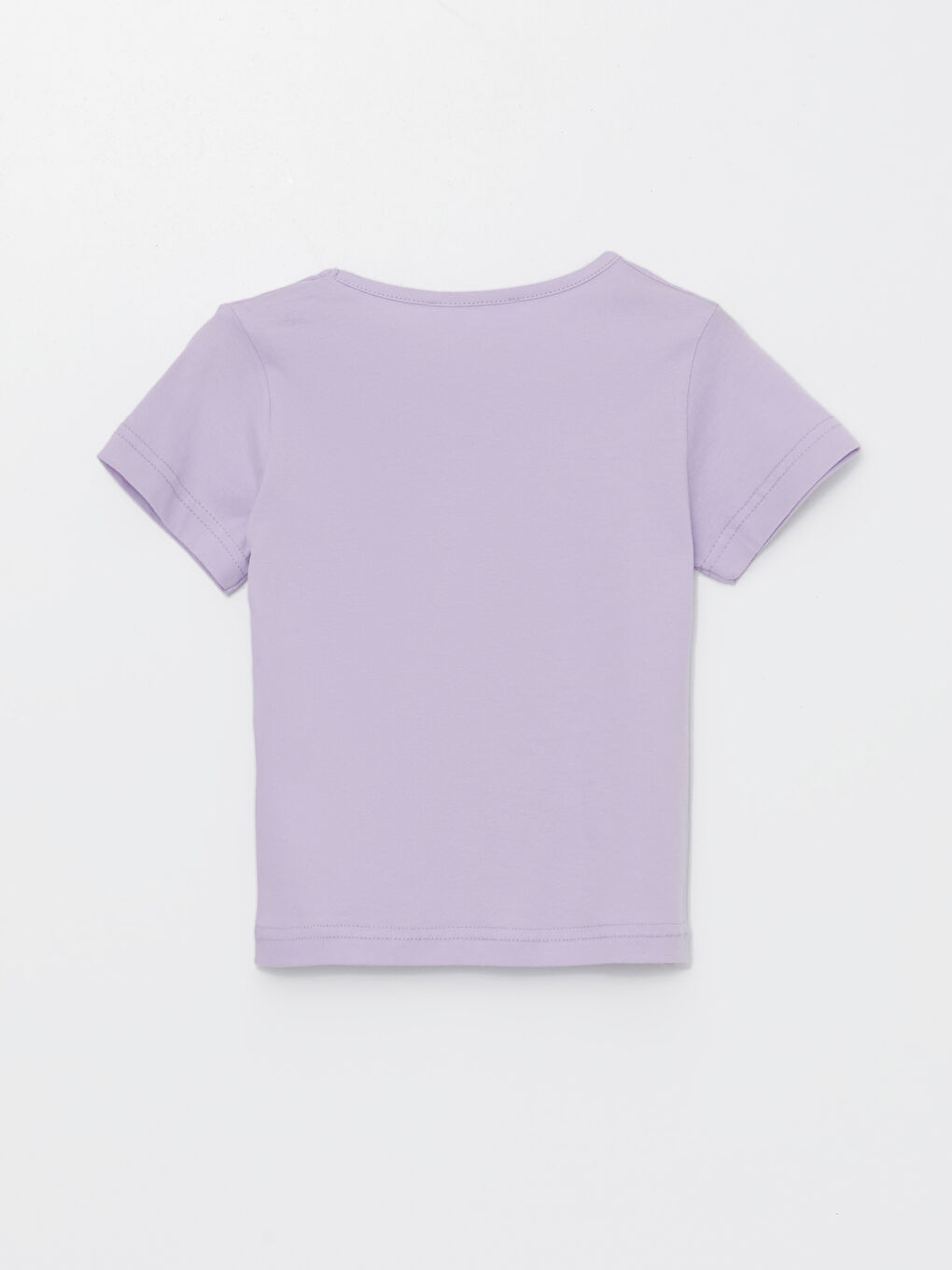 Lila Bisiklet Yaka Kız Bebek Tişört ve Eşofman Altı-4