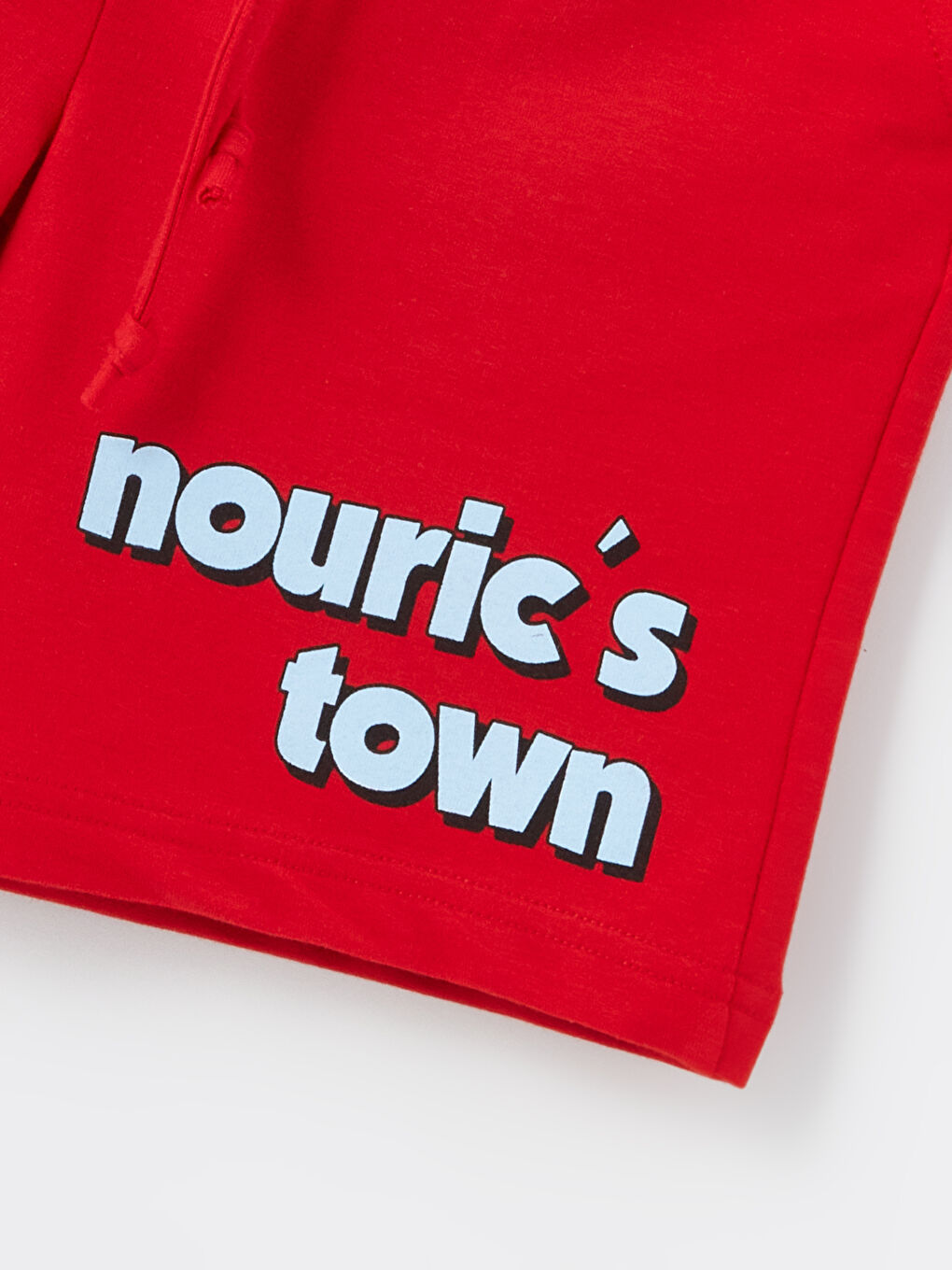 Kırmızı Bisiklet Yaka Erkek Çocuk Tişört ve Şort-5