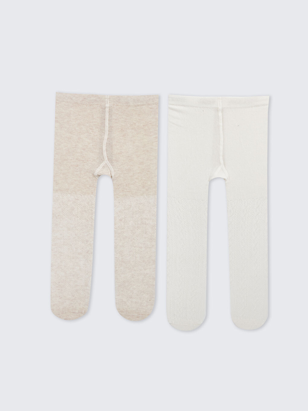 Self Patterned Baby Girls' Tights 2 Pack