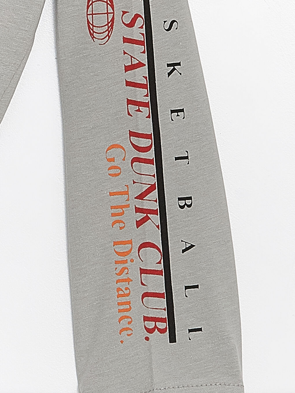 Gri Bisiklet Yaka Erkek Çocuk Tişört-2