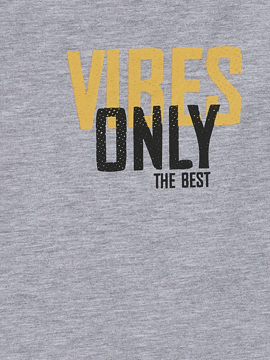 Gri Bisiklet Yaka Baskılı Erkek Çocuk Atlet-1