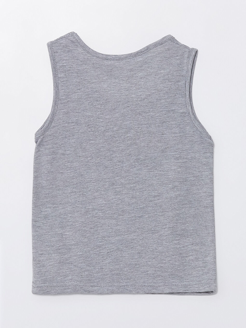 Gri Bisiklet Yaka Baskılı Erkek Çocuk Atlet-2