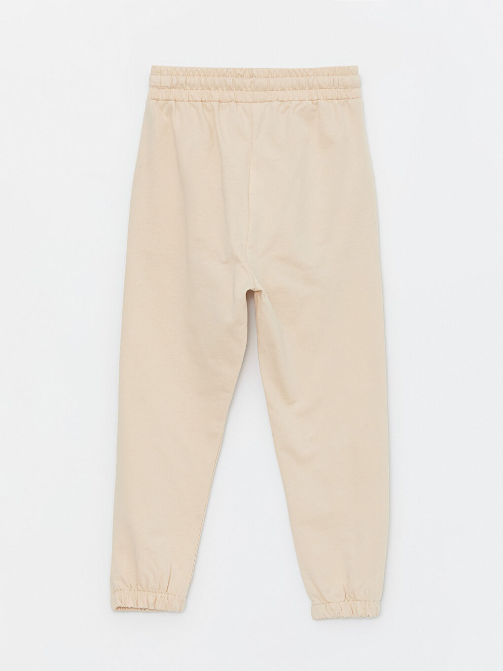 Bej Beli Lastikli Baskılı Erkek Çocuk Jogger Eşofman Altı-1