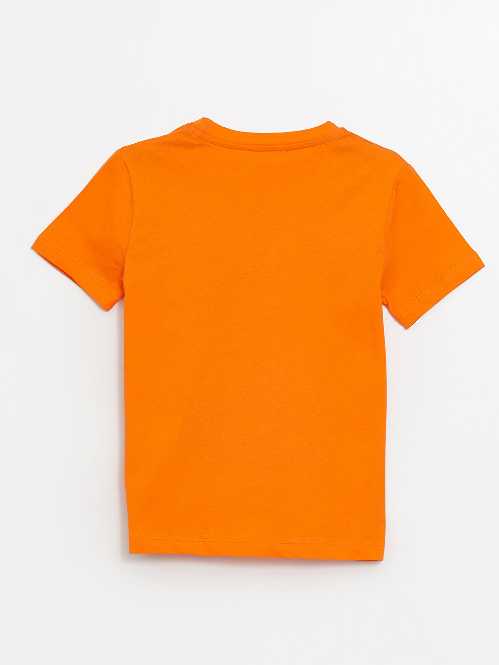 Turuncu Bisiklet Yaka Erkek Çocuk Tişört-1