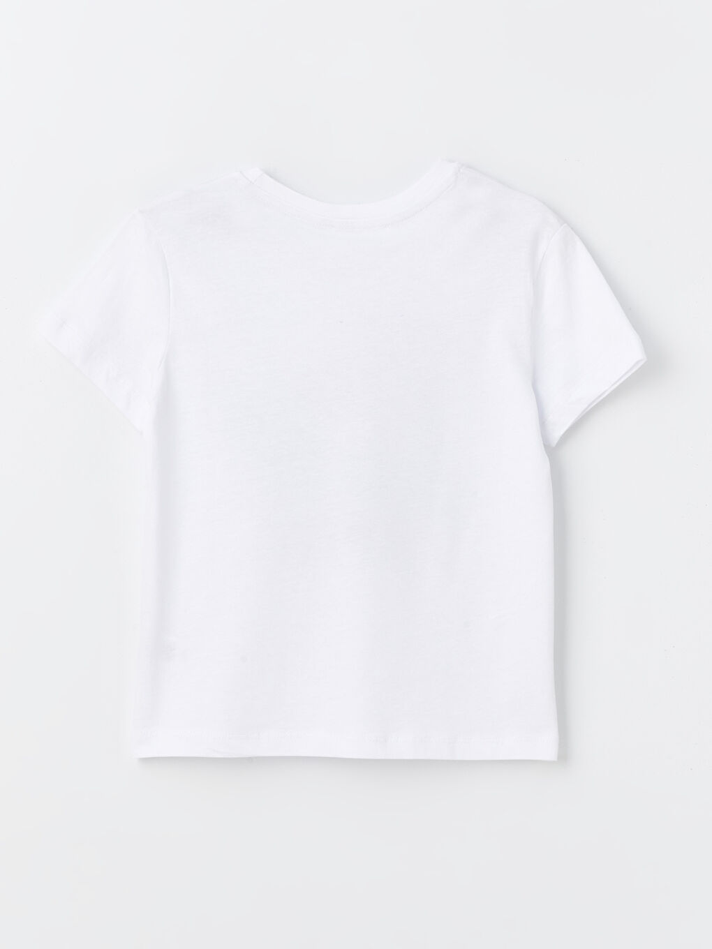 Beyaz Bisiklet Yaka Baskılı Erkek Çocuk Tişört-3