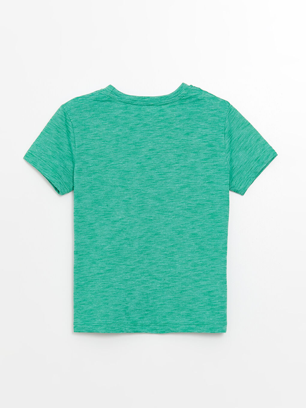 Yeşil Bisiklet Yaka Baskılı Erkek Çocuk Tişört-1