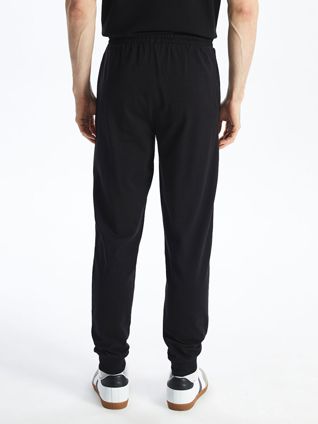 Siyah Standart Kalıp Erkek Jogger Eşofman Altı-4