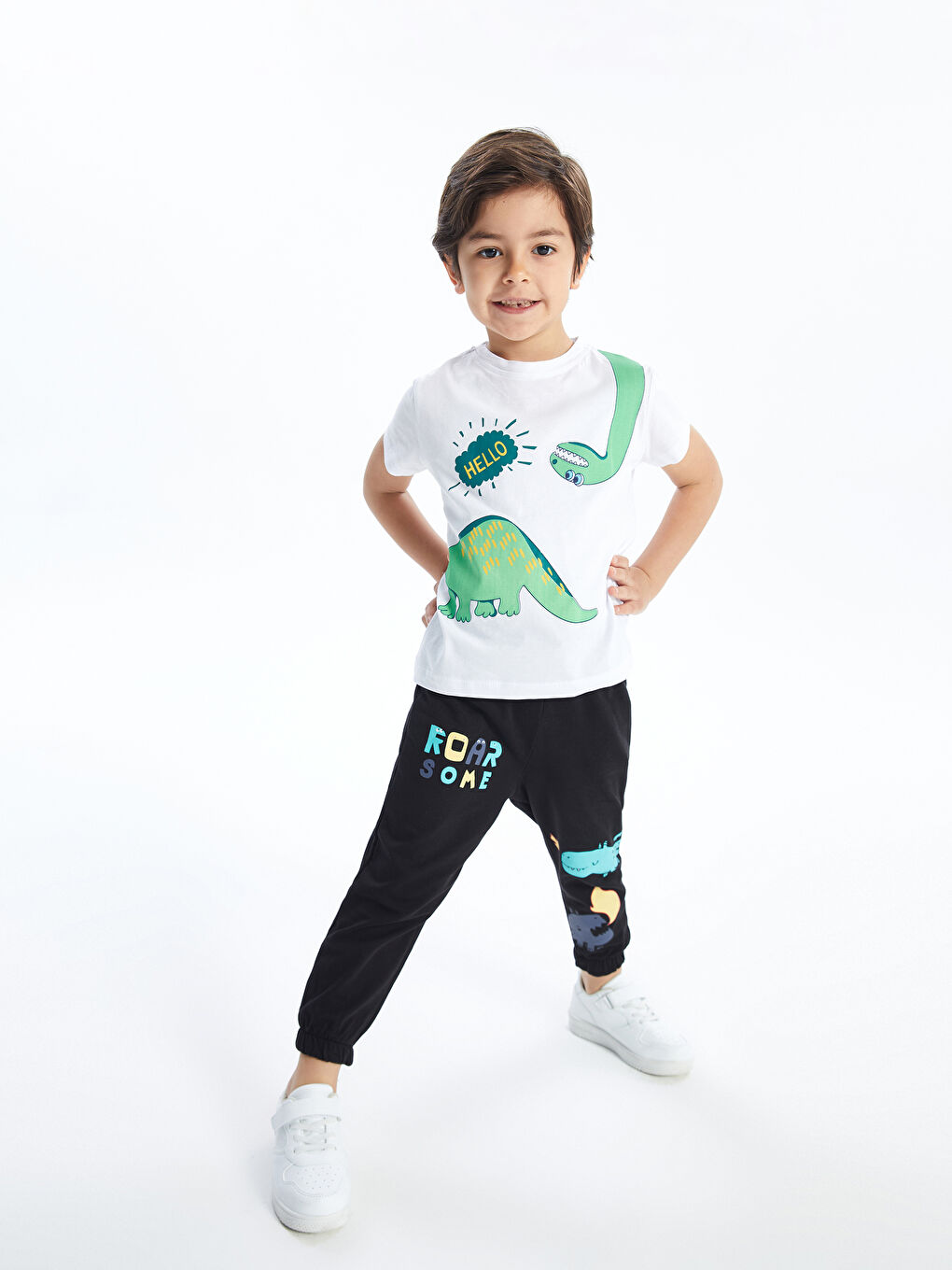 Calimera Kids Siyah Beli Lastikli Erkek Bebek Jogger Eşofman Altı